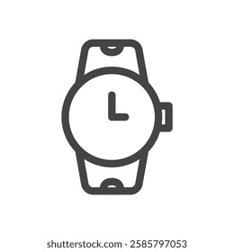 Line drawing single item icon related to daily necessities home appliances wristwatch