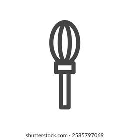 Line drawing single item icon related to daily necessities home appliances Whisk