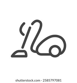 Line drawing single item icon related to daily necessities home appliances Vacuum cleaner