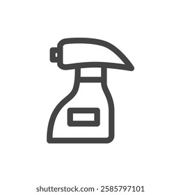 Line drawing single item icon related to daily necessities home appliances Detergent spray