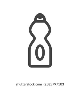 Line drawing single item icon related to daily necessities home appliances Detergent