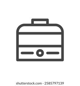 Line drawing single item icon related to daily necessities home appliances humidifier