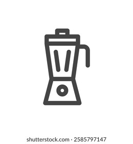 Line drawing single item icon related to daily necessities home appliances mixer