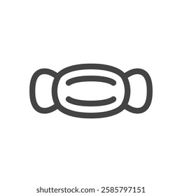 Line drawing single item icon related to daily necessities home appliances mask