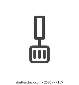 Line drawing single item icon related to daily necessities home appliances spatula