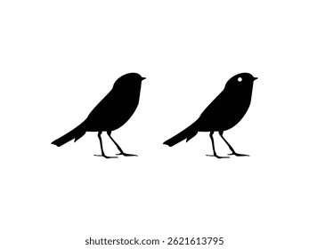 line drawing of a small bird symbol icon design vector isolated transparent background
