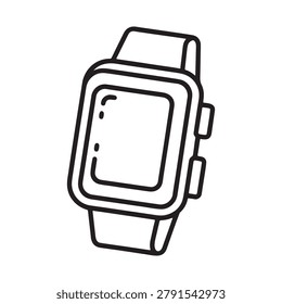 Line drawing smartwatch and