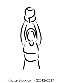 Line drawing of someone gym