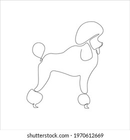 1,454 Poodle Line Art Images, Stock Photos & Vectors | Shutterstock