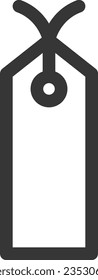 Line drawing stationery single icon bookmark