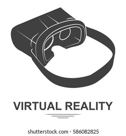 line drawing sunglasses with strap for virtual reality, virtual reality, VR pattern vector