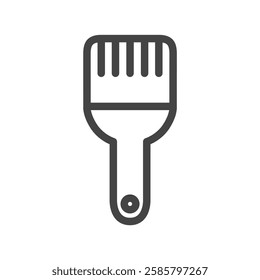 Line drawing tools related single icon brush