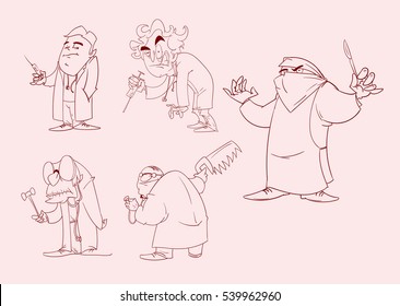 Line drawing vector illustration