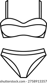 A line drawing women's