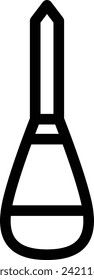 Line drawing Work tool single item icon screwdriver