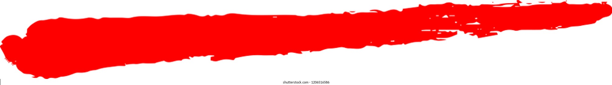 Line drawn with a brush