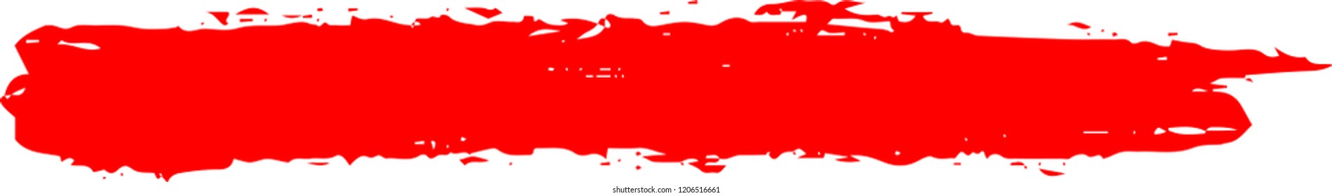 Line drawn with a brush