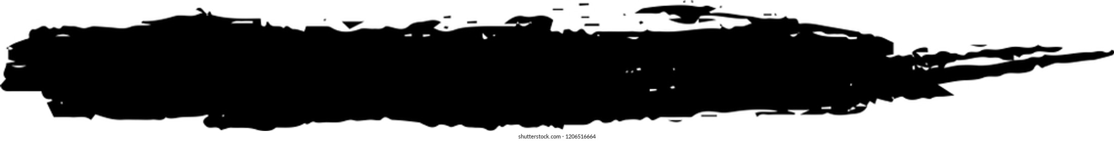 Line drawn with a brush