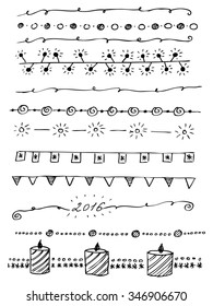 line drawn hand simple handdrawn christmas frame hand drawn vector straight border set and design part in satisfied new year and merry xmas fancy line drawn hand simple handdrawn christmas frame satis