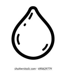 line drop of water symbol to environment care