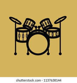 Line Drum Cartoon