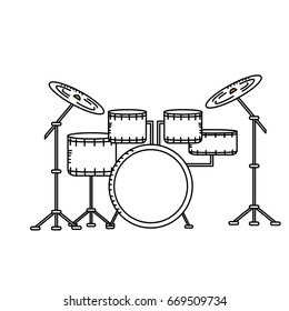 line drums musical instrument to play music