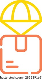 Line dualtone vector icon representing the Creator Economy concept tailored for dropshipping and online business applications.