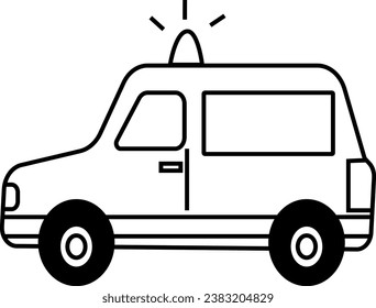 Zeilen Bearbeitbare Symbole. Vektorgrafik in modernen, dünnen Linien Stil der Verkehrssymbole Typen: Auto