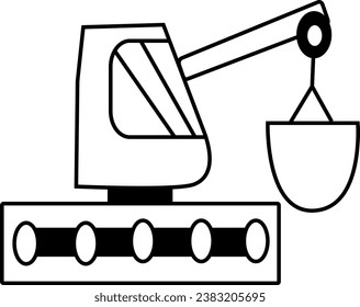 Line Editable Icons. Vector illustration in modern thin line style of transport icons types: excolator