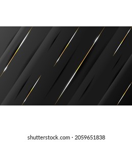 line effect abstract background black color. banner website wallpaper poster and more needs.