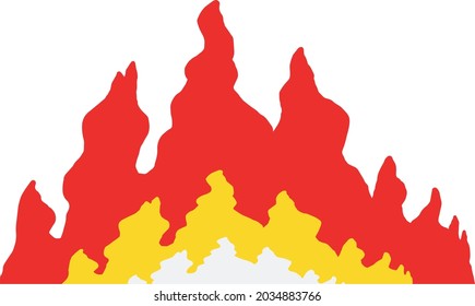 line effect illustration of fire