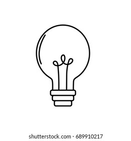 line electric bulb light and power energy