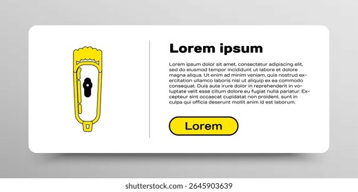 Line Electrical hair clipper or shaver icon isolated on white background. Barbershop symbol. Colorful outline concept. Vector