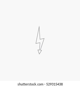 line electricity icon