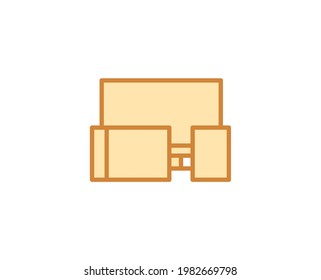 Icono de dispositivos electrónicos de línea aislado en fondo blanco. Símbolo de esquema para diseño de sitio web, aplicación móvil, ui. Pictograma electrónico. Ilustración vectorial, с editorial k. 