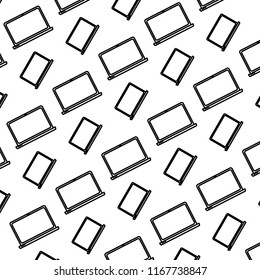 line electronic laptop technology object background