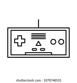 line electronic videogame console with simulator buttons