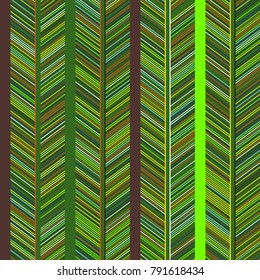 Line Ethnic. Geometric Pattern in Ethnic Style. Stylized Feathers. Line Ethnic for Wallpaper, Textures, Textiles, Fabrics, Surface Textures, Wrapping Paper. Straight Lines Colorful Background. Funny.