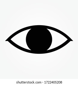 ilustración vectorial de icono de ojo de línea