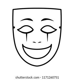 line face mask entertainment carnival style