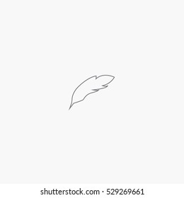 line feather icon