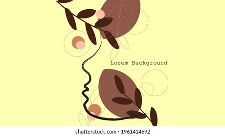 line of a female face on a dark background. gold line. vector. silhouette of a woman's face. banner for sales. spring, summer and autumn cover. vector 