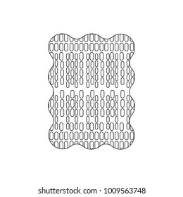 line figure with creative graphic seamless background style