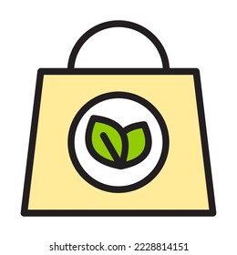 Line fill color Icon of Save Earth and Ecology, include leaf, tree, industry, nature, badge and more. editable file, easy to uses, outline fill color icon style.