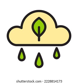 Line fill color Icon of Save Earth and Ecology, include leaf, tree, industry, nature, badge and more. editable file, easy to uses, outline fill color icon style.