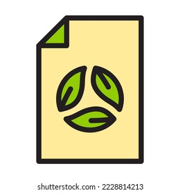 Color de relleno de línea Icono de Salvar la Tierra y la Ecología, incluye hoja, árbol, industria, naturaleza, placa y más. archivo editable, fácil de usar, estilo de icono de color de relleno de esquema.