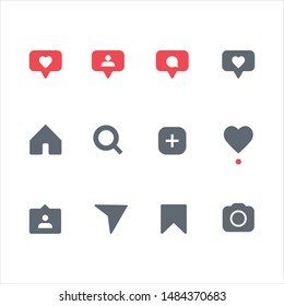 Line and filled Application action icon