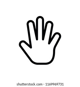 Line Finger Icon