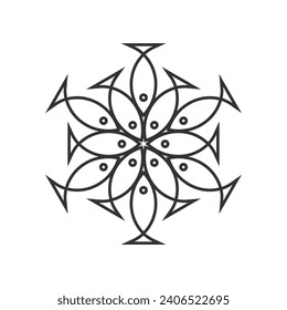 Line Fish Logo Design Modern Vector Template. Fish Logo. Vector Illustration