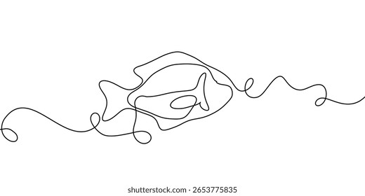 Linha peixe salmão ícone de arte vetor contínuo atum desenho truta frutos do mar. Linha de salmão de peixe uma simples mão esboço ilustração tipo de água gancho de comida linear mar fin lagoa dia esboço silhueta logotipo oceano.
